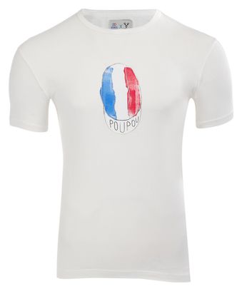 T-Shirt Manches Courtes LeBram & Sport d'Epoque Poupou Marshmallow / Blanc