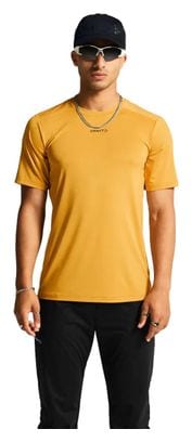 Craft ADV Essence Tee 2 Yellow Men's short sleeve jersey