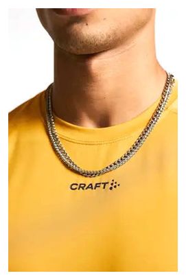 Craft ADV Essence Tee 2 Yellow Men's short sleeve jersey