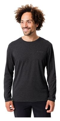 Camiseta de manga larga Vaude Essential para hombre Negra