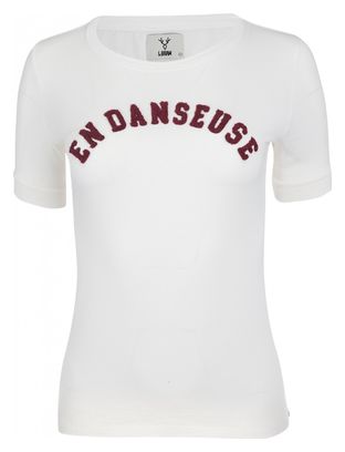 LeBram Women's Short Sleeve Marshmallow White T-Shirt