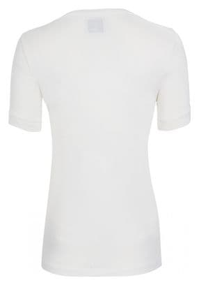 LeBram - Camiseta de manga corta para mujer Dancer White Marshmallow