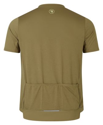 Endura Loop Full Zip Maglia a maniche corte Khaki