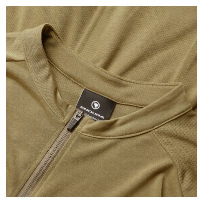 Endura Loop Full Zip Maglia a maniche corte Khaki
