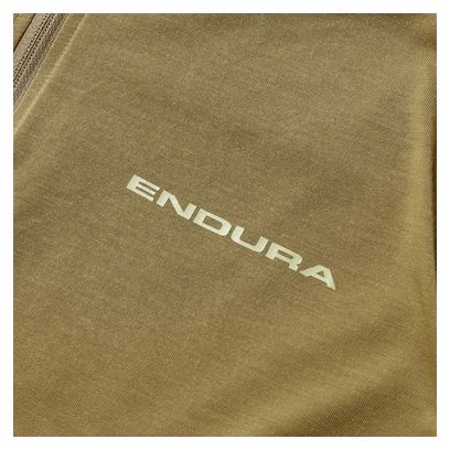 Endura Loop Full Zip Maglia a maniche corte Khaki