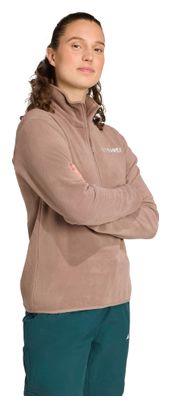 Damesfleece adidas Terrex Multi Essentials Beige 1/2 rits