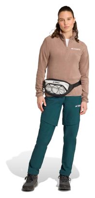 Damesfleece adidas Terrex Multi Essentials Beige 1/2 rits