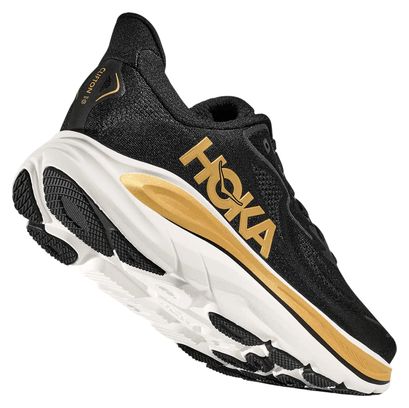 Chaussures Running Hoka Clifton 10 Noir/Or Homme