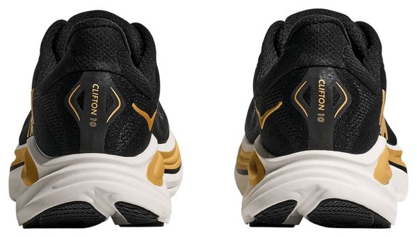 Hoka Clifton 10 Running Shoes Black/Gold Men | Alltricks.com