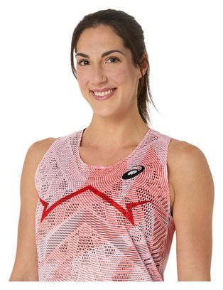 Dames Asics Metaspeed Tank Rood