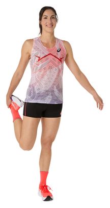 Dames Asics Metaspeed Tank Rood
