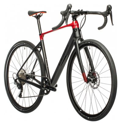 Gravel Bike Cube Nuroad C:62 Pro Shimano GRX 11V 700 mm Gris Carbon Rouge 2021