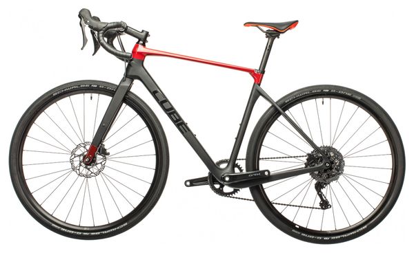 Gravel Bike Cube Nuroad C:62 Pro Shimano GRX 11V 700 mm Gris Carbon Rouge 2021