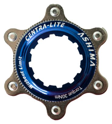 Ashima Blue Center Lock Adapter für Befestigungslöcher 6