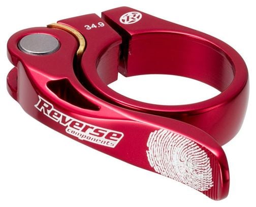 REVERSE Seat Clamp LONG LIFE 34.9 mm Red