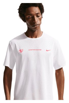 Camiseta de manga corta Nike AeroSwift blanca para hombre