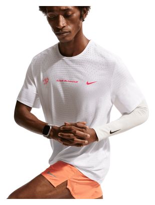 Camiseta de manga corta Nike AeroSwift blanca para hombre