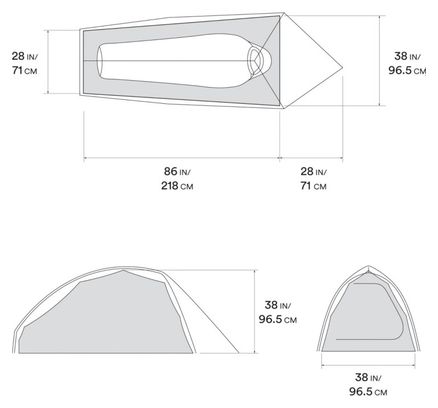 Tenda Nimbus UL 1 per abbigliamento da montagna