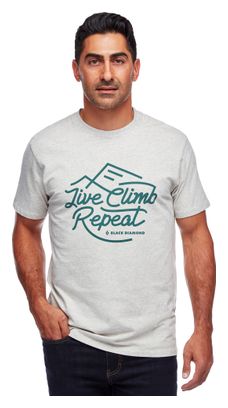 Black Diamond Live Climb Repeat White T-shirt