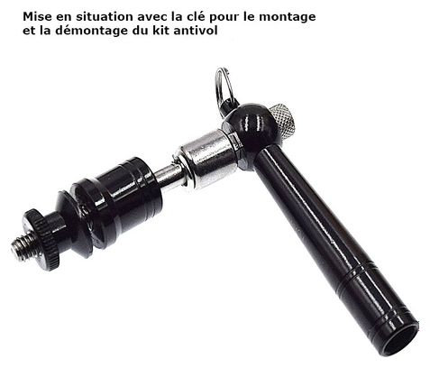 Antivol pour selle et roue contre le vol du vélo .