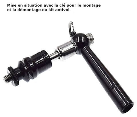 Antivol pour selle et roue contre le vol du vélo .