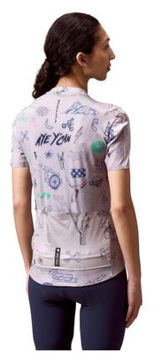 Endura Pro SL Print kortemouwen shirt voor dames, grijs