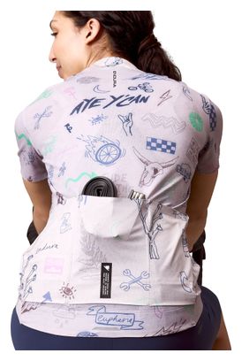 Endura Pro SL Print kortemouwen shirt voor dames, grijs