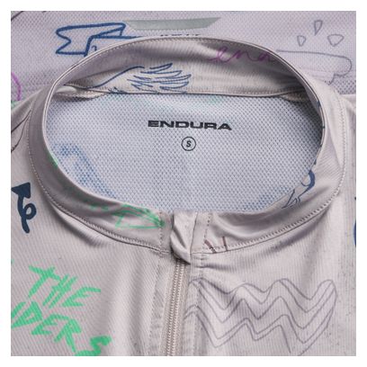 Endura Pro SL Print kortemouwen shirt voor dames, grijs
