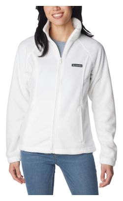 Women's Fleece Jacket Columbia Benton Springs Full Zip White