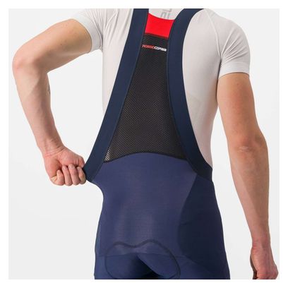 Cuissard Long à Bretelles Castelli Sorpasso Ros Bleu Marine
