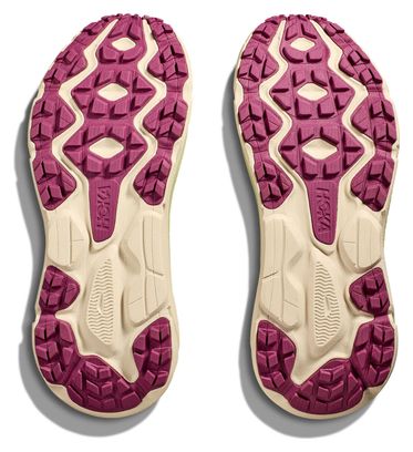 Hoka Challenger 7 Khaki Pink Damen Trailrunning-Schuhe
