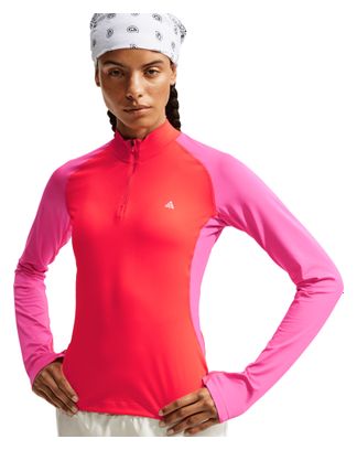 Nike ACG Wildsee Women's 1/4-Zip Top - Red/Pink