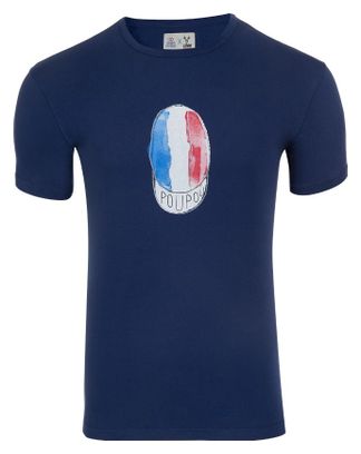 LeBram &amp; Sport Epoque Poupou Camiseta de manga corta azul oscuro