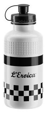 Bidón Elite Classic Eroica / 500 ml / Blanco / Negro / 2019