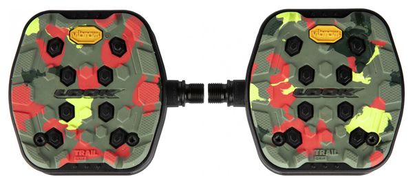 Pair of Flat Look Trail Grip Camo Pedals