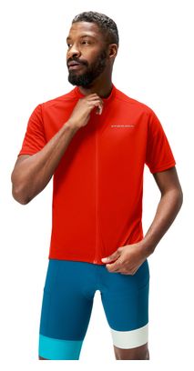 Endura Loop Full Zip Short Sleeve Jersey Red