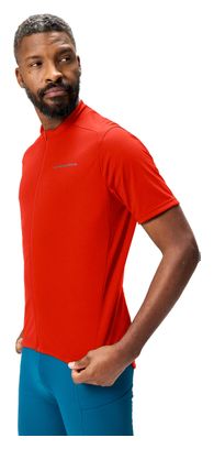 Endura Loop Full Zip Short Sleeve Jersey Red