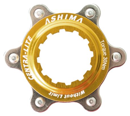 Adaptador ASHIMA Center Lock Orificios de montaje dorados 6