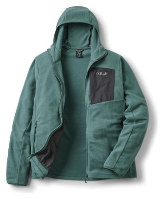 Polaire RAB Tecton Hoody Vert Homme 