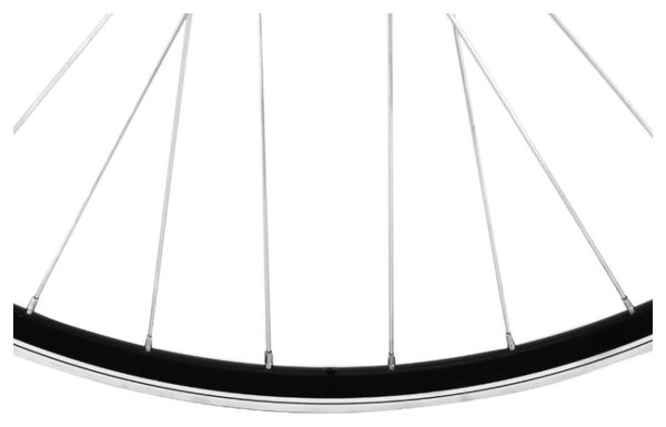 Roue route 700 elan arriere cfx noir moyeu Velox noir cassette 11 à 8v.