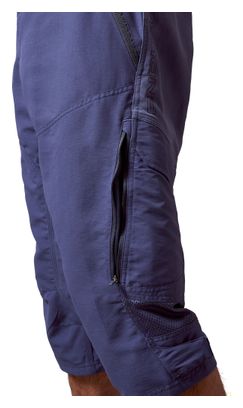 Pantaloncini 3/4 con pelle Endura Hummvee Blu Uomo