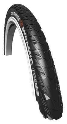 CST Pneu extérieur Tournee Dynamic 26 x 1.75 Noir avec lignes réfléchissantes