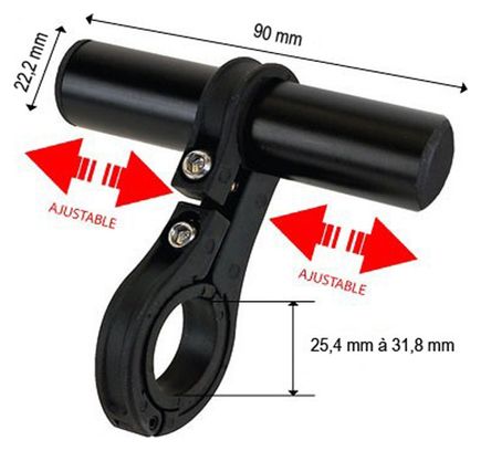 Espace supplémentaire sur guidon de vélo .