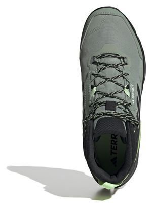 adidas Terrex AX4 Mid GTX Hiking Boots Green Black Men's