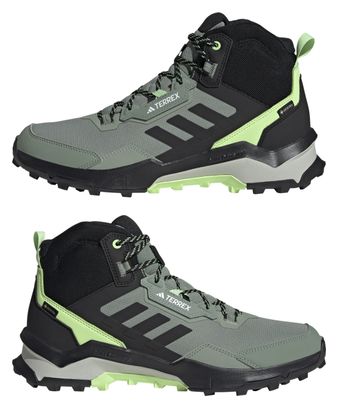 Chaussures de Randonnée adidas Terrex AX4 Mid GTX Vert Noir Homme