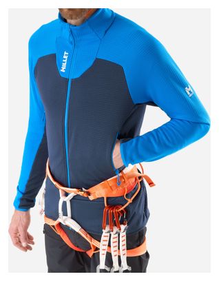 Forro polar Millet Kamet Grid azul para hombre