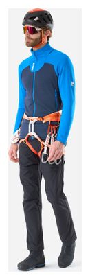 Forro polar Millet Kamet Grid azul para hombre