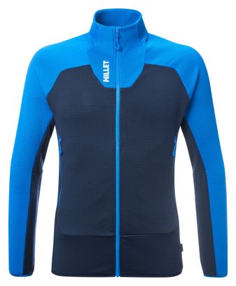 Forro polar Millet Kamet Grid azul para hombre