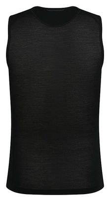 Camiseta interior sin mangas Rapha Merino Lightweight Black para