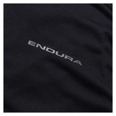 Endura Loop Full Zip Jersey met korte mouwen Zwart